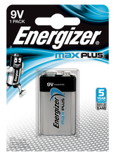 Energizer Max Plus 9V Alkaline Batteries (Pack 1) - E301323303